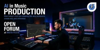 IMSTA FESTA London — AI in Music Production official event artwork