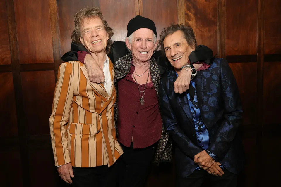 Mick Jagger, Keith Richards and Ronnie Wood · Rolling Stones press image via Rolling Stone Germany, 2026