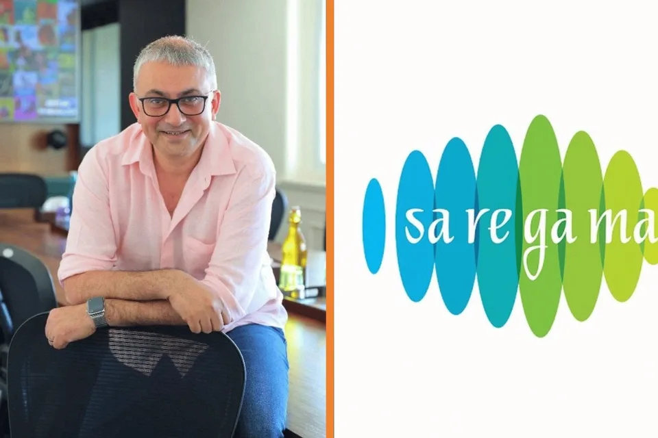 Saregama managing director Vikram Mehra and the Saregama identity · Saregama via Music Business Worldwide, captured 22 Aug 2026